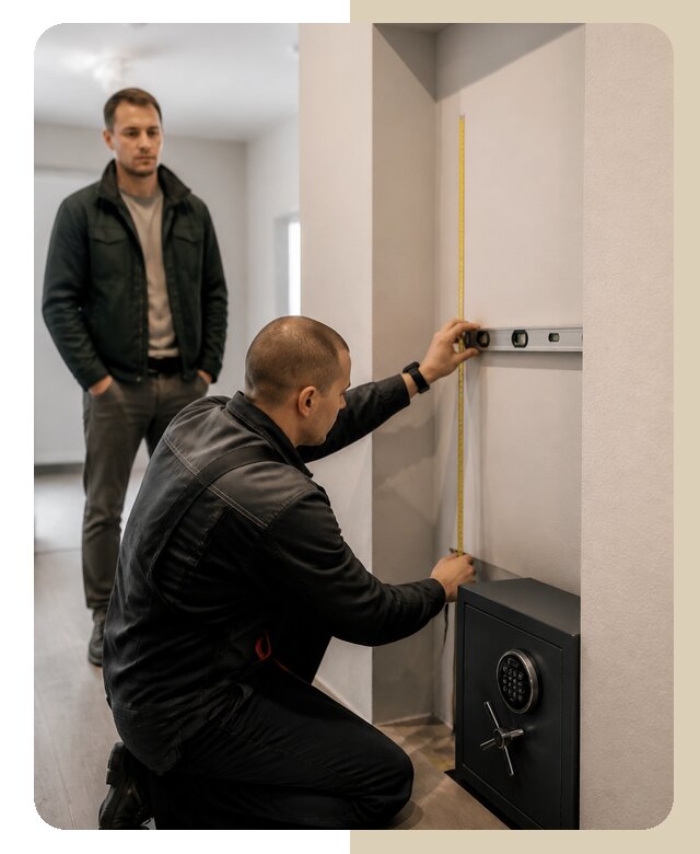 Замер под сейф в Ломоносове по цене от 1537 р недорого ДвериЛегко-Лмн